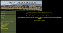Desktop Screenshot of geysercreekdogs.com