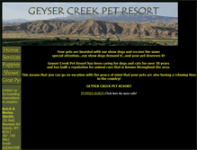 Tablet Screenshot of geysercreekdogs.com